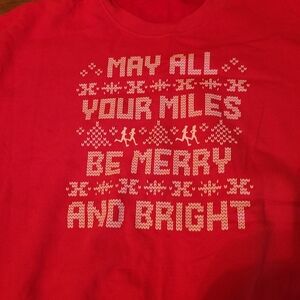 Gildan Holiday Run Walk Christmas Sweatshirt Adult 2x